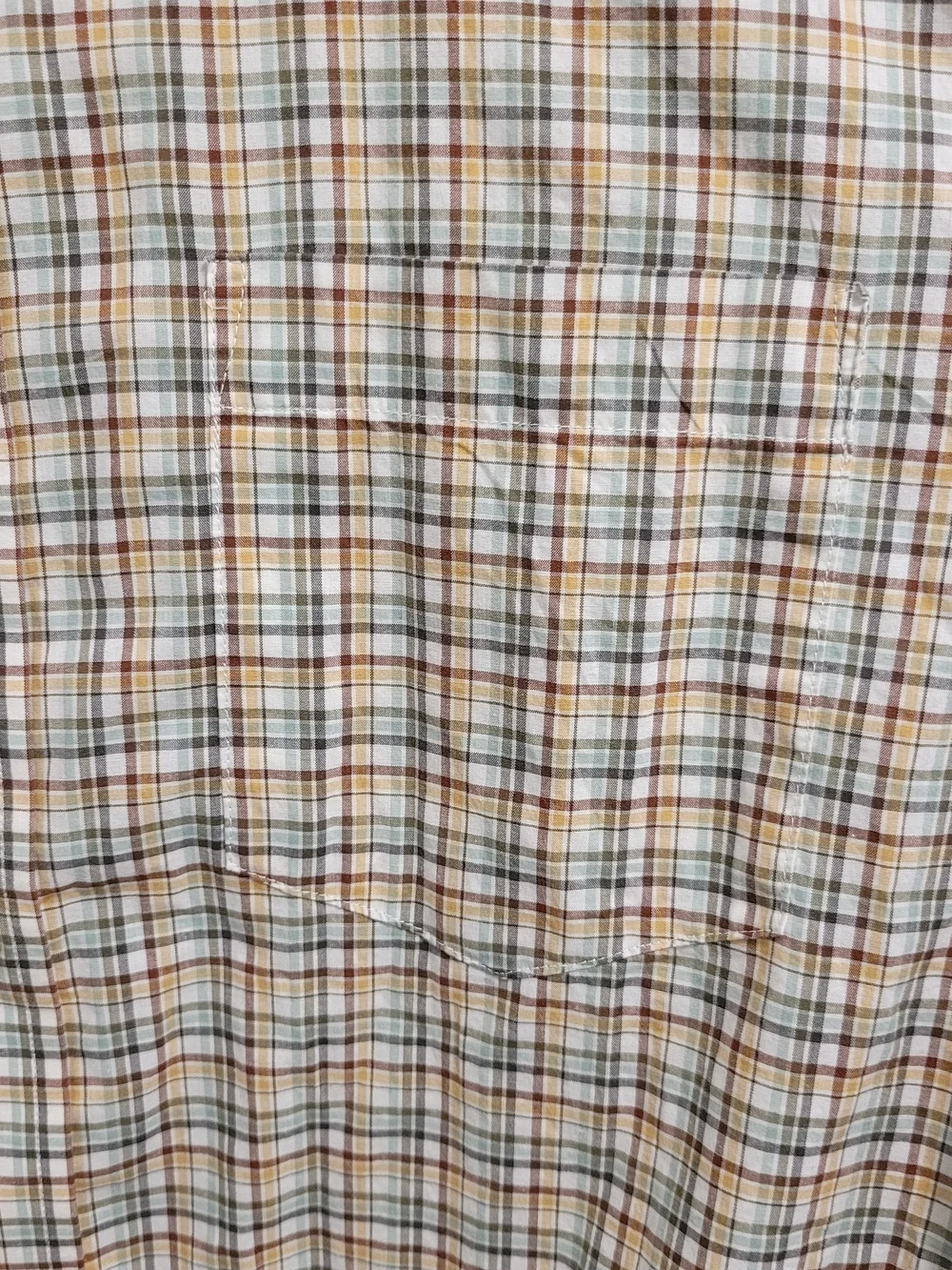 Banana Republic Men's Beige Plaid Dress Shirt